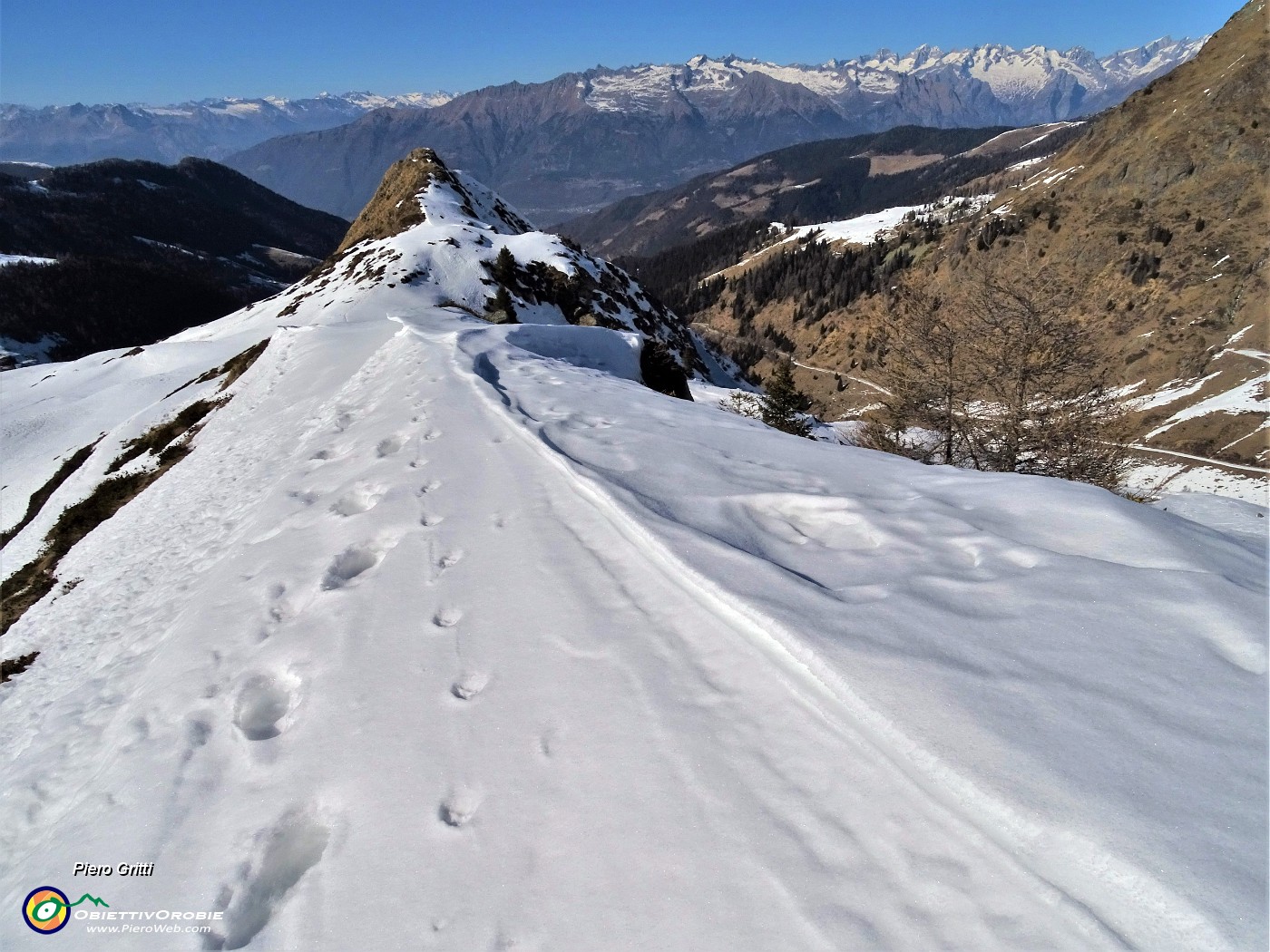 48 Salendo su cimetta carica di neve panoramica sulla Valle di Albaredo .JPG -                                